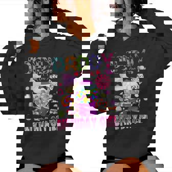 Daddy Of The Birthday Girl Candyland Candy Birthday Women Hoodie - Monsterry