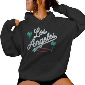 De Los Ángeles Es Es California Retro Sudadera con capucha para mujer - Regaloses