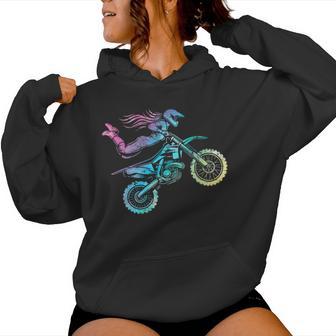 Dirt Bike For Dirtbike Rider Girls Tie Dye Women Hoodie - Thegiftio UK