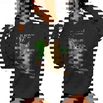 Divertente Meowl Meme Gufo Gatto Meme Brainrot Gen Alpha Felpa con cappuccio da donna - Novitaregali