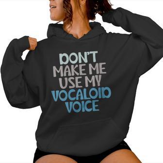Divertida Deozocaloid Anime Amante De La Música Japonesa Cuello Sudadera con capucha para mujer - Regaloses