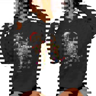 Dog Christmas Santa Hat Belgian Malinois Dog Lover Xmas For Women Women Hoodie - Thegiftio