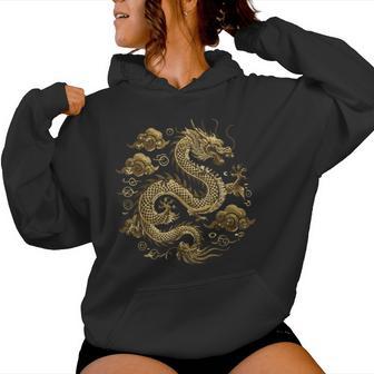 Dragon Asiatique Nuagesintage Chinois Japonais Hommes S Enfants Sweat à capuche femme - Cadeauxyz