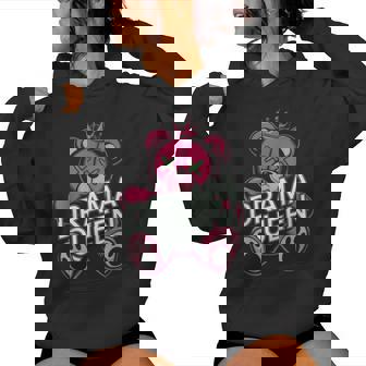 Drama Queen Lustiger Teddybär Kapuzenpullover für Damen - Seseable