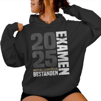Examensprüfung 2025 Glückwunsch Examen Notfallsanitäter Kapuzenpullover für Damen - Geschenkecke