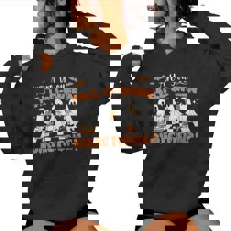 Are You Fall O Ween Directions Fall Teacher Halloween Ghost Women Hoodie - Monsterry