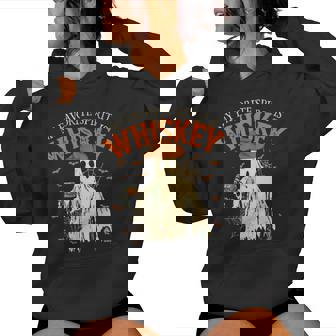 My Favorite Spirit Is Whiskey Halloween Cowboy Ghosts Women Hoodie | Seseable CA