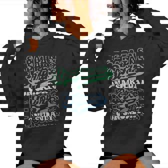 Football Spartan On Saturday Lion On Sunday Fans Women Hoodie | Mazezy