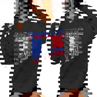 Française Et Fière Drapeau De La France Citoyenne Patriote Sweat à capuche femme - Cadeauxyz