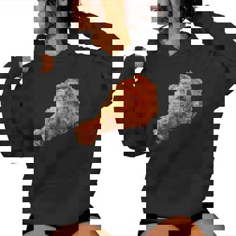 Fried Chicken Drumstick Food Halloween Costume Graphic Women Hoodie | Mazezy