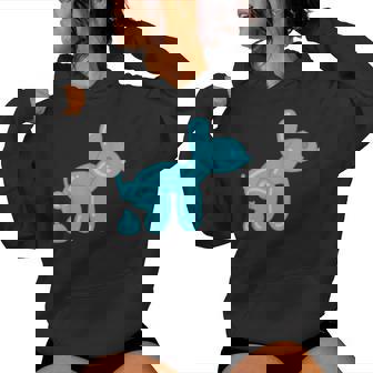 Balloon Dog Animal Poops Women Women Hoodie | Mazezy