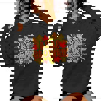 Leaf Blower Costume Fall Halloween Gardening Cleanup Women Hoodie - Monsterry