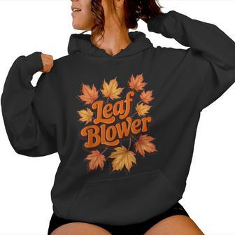 Leaf Blower Fall Autumn Costume Matching Outfit Women Hoodie - Thegiftio UK