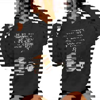 Reading 67 Six Seven Meme English Teacher Book Lover Women Hoodie - Thegiftio