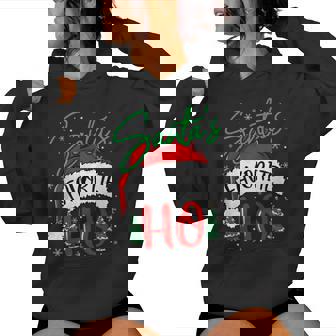 Santa's Favorite Ho Christmas Santa Hat Naughty Women Hoodie | Mazezy