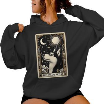 Siberian Husky Tarot Card Husky Lover Women Women Hoodie - Thegiftio
