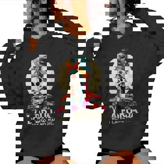 Skeleton La Bruja No Cafecito No Magic Skeleton Women Women Hoodie | Mazezy