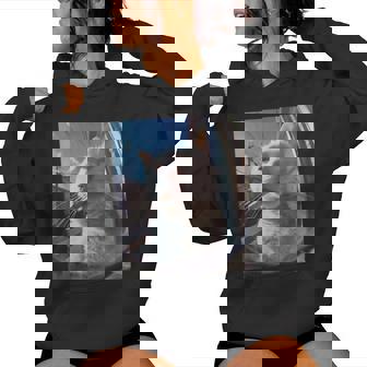 Smoking Cat Meme For Women Women Hoodie | Seseable CA