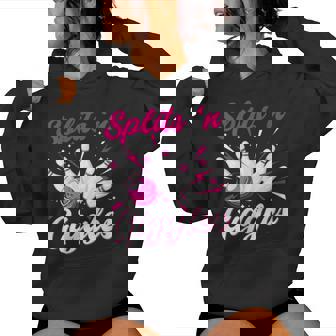 Splits 'N Giggles Bowling Team Cute Bowler Girls Women Hoodie - Thegiftio