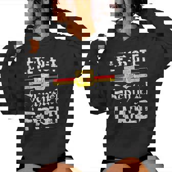 Lets Getchnitzel Faced Retro Oktoberfest Sudadera con capucha para mujer - Regaloses