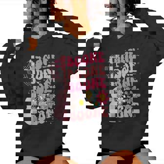 Girl Retro Boone Groovy Flower First Name Personalized 80'S Women Hoodie | Mazezy