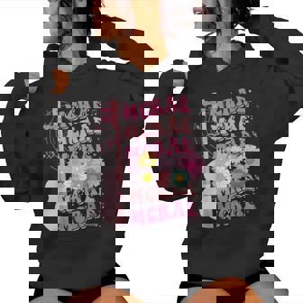 Girl Retro Mcrae Groovy Flower First Name Personalized 80'S Women Hoodie | Seseable CA