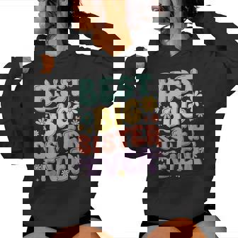 Girls Baby Announcements Cute Big Sister Women Hoodie - Thegiftio