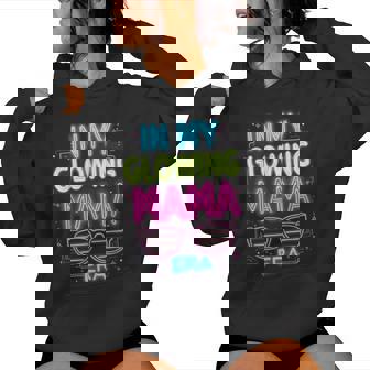 In My Glowing Mama Era Groovy Colorful Bright Women Hoodie | Seseable CA