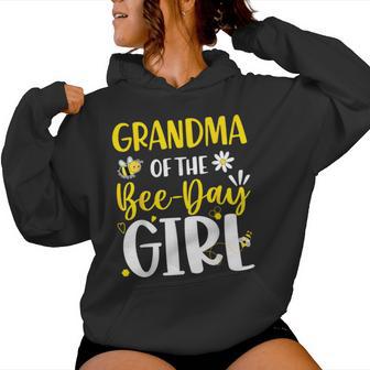 Grandma Of The Bee Day Girl Birthday Party Family Matching Women Hoodie - Thegiftio UK