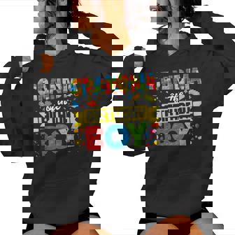 Grandma Of The Birthday Boy Master Builder Building Blocks Women Hoodie | Seseable CA