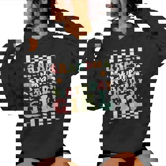 Grandma Of The Birthday Girl Family Groovy Birthday Party Women Hoodie | Mazezy