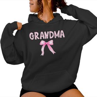 Grandma Birthday Squad Matching Coquette Bow Family Party Women Hoodie - Thegiftio UK