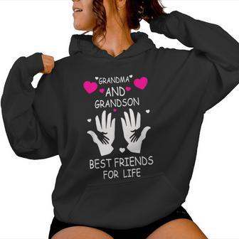 Grandma And Grandson Best Friends For Life Women Hoodie - Thegiftio UK