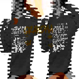 Grandma Of The Notorious One Old School 1St Hip Hop Birthday Women Hoodie | Mazezy