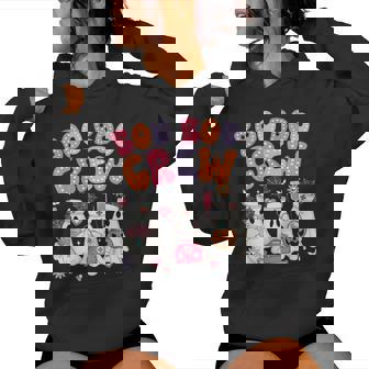 Groovy Boo Boo Crew Nurse Ghost Halloween Team Custome Women Hoodie | Seseable FR