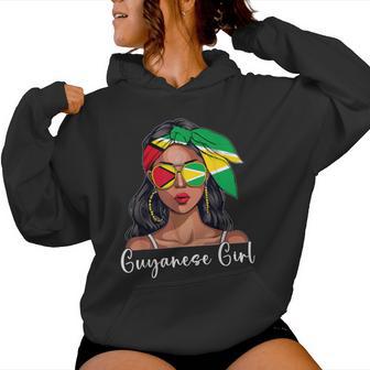 Guyanese Souvenirs Products Woman Flag Girl Guyana Women Hoodie - Thegiftio UK