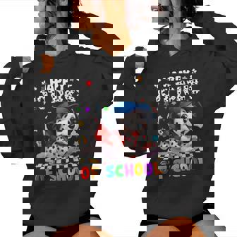 Happy 101 Days Of School Dog 100Th Day Teacher Boy Women Hoodie | Seseable FR