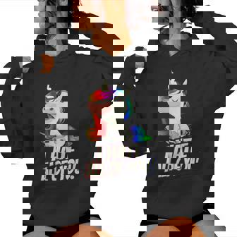 I Hate All Of You Licorne Arc-En-Ciel Doigt D'honneur Sweat à capuche femme - Cadeauxyz