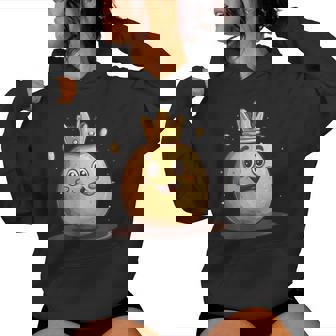 Impressionante Patata Con Coronaestito Per Ragazzi E Ragazze Felpa con cappuccio da donna - Novitaregali