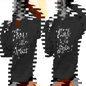 Inspirational Musician Quote Musical Music Is The Answer Women's Hoodie | Mazezy
