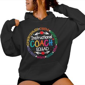 Instructional Coach Squad Teacher Assistant Support Team Women Hoodie - Thegiftio UK
