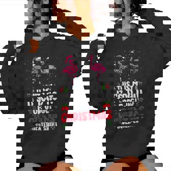 This Is My It's Too Hot For Ugly Christmas Sweaters Flamingo Women Hoodie | Mazezy