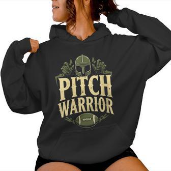 Jugador De Rugby Femenino Abanico Deportivo Orgullo Atleta Cuello Sudadera con capucha para mujer - Regaloses