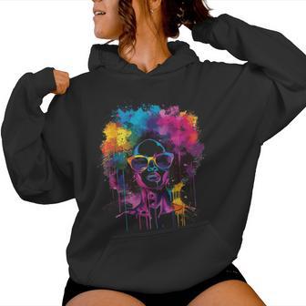 Junenth Black Woman Queen Afro African Melanin Dripping Women Hoodie - Thegiftio UK