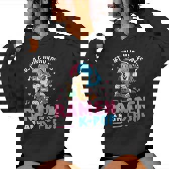 Just A Girl Who Loves Anime Ramen And K-Pop Women Hoodie | Seseable CA