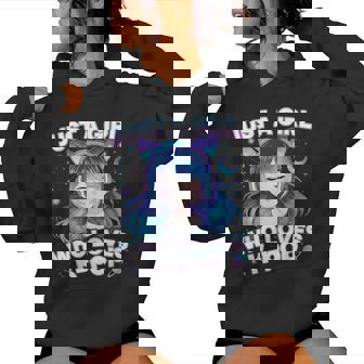 Just A Girl Who Loves K-Pop Cute Listening Kpop Music Lovers Women Hoodie | Mazezy