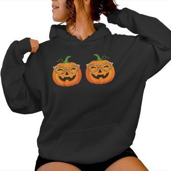Just Here For The Pumpkins Halloween Couple Men Women Hoodie | Mazezy