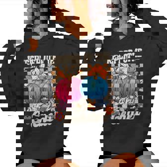 Keeper Of The Gender Fall Vibes Autumn Baby Shower Pumpkin Women Hoodie | Seseable CA