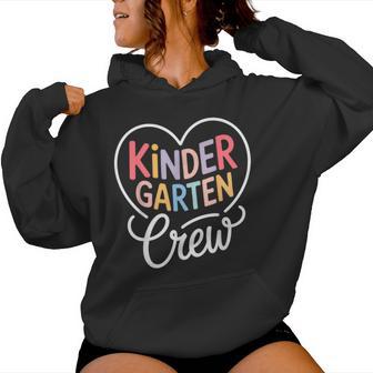 Kindergarten Crew Kinder Crew Teacher Boy Girl Women Hoodie - Thegiftio UK