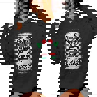 Kwanzaa Girls Messy Bun Kwanzaa Seven Principles Women Hoodie - Monsterry